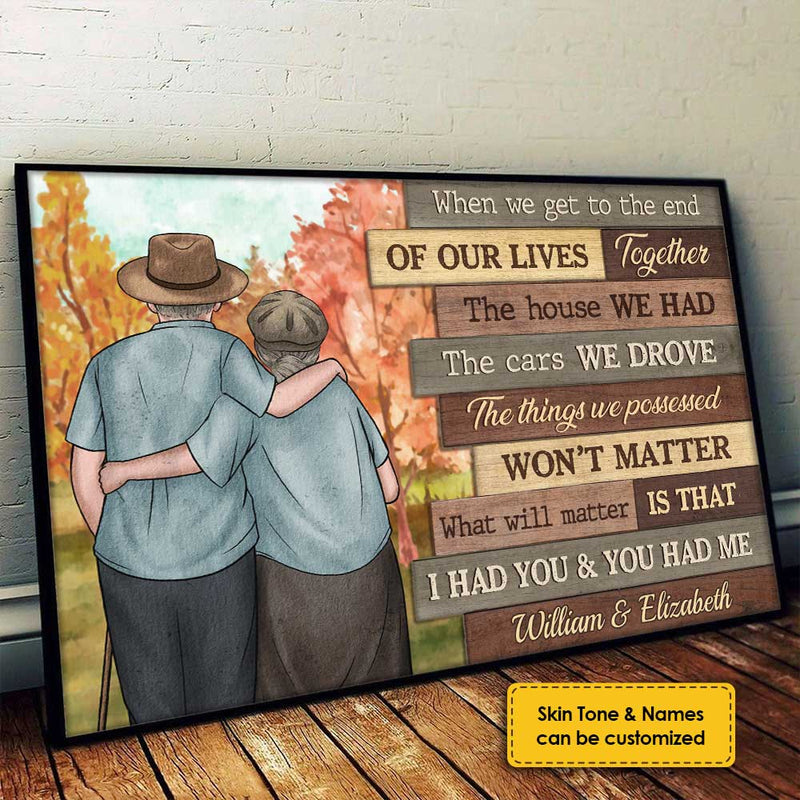 Our Cheerful Journey Will Matter - Personalized Horizontal Poster - Gift For Couples, Husband Wife