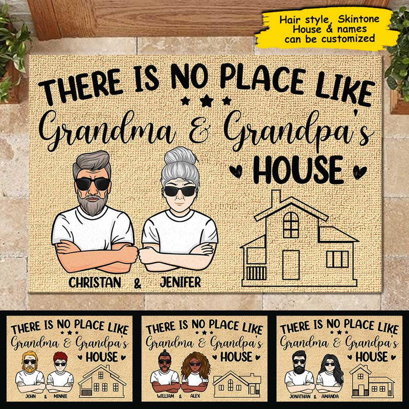 There's No Place Like - Personalized Decorative Mat