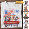 Independence Day Fireworks Dogs - Gift For 4th Of July - Personalized Unisex T-Shirt