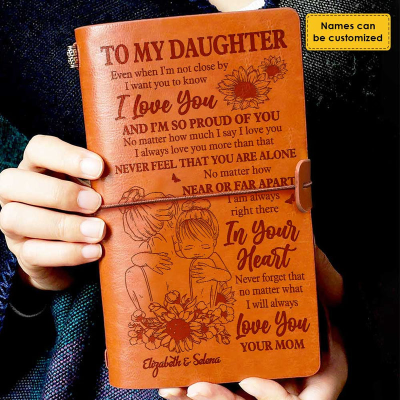 I'm So Proud Of You - Personalized Vintage Journal - Gift For Daughter