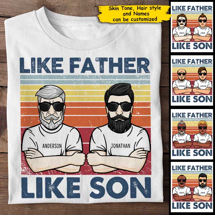 Like Father Like Son - Personalized Unisex T-Shirt