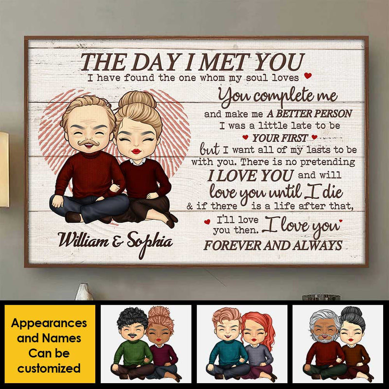 I Love You And Will Love You Until I Die - Gift For Couples, Husband Wife - Personalized Horizontal Poster