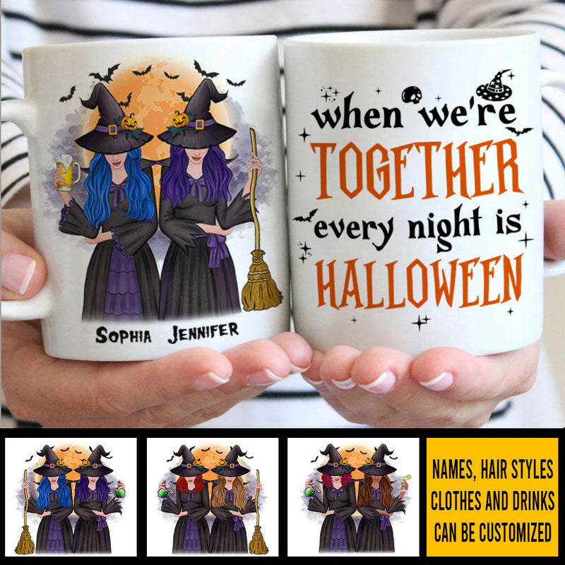When We're Together, Every Night Is A Halloween - Personalized Mug