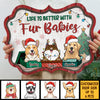 Pet In The Christmas Gift Box - Personalized Shaped Door Sign