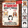 Security Inc. By Our Cats And Dogs - Personalized Metal Sign