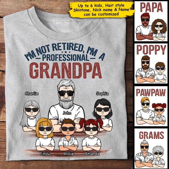 I'm A Professional Grandpa - Personalized Unisex T-Shirt For Dads, Grandpas