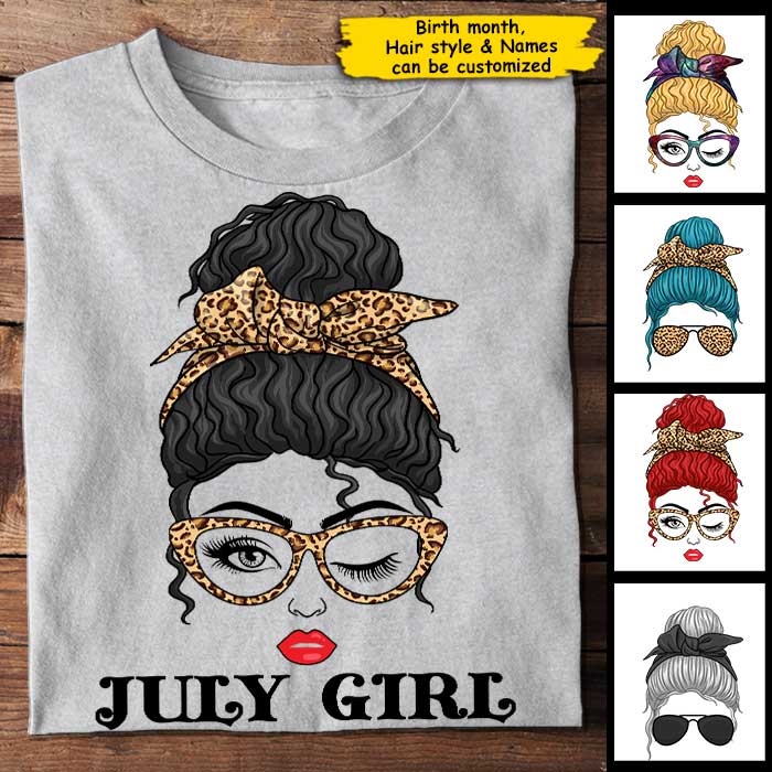 Birth Month Girl - Personalized Unisex T-Shirt