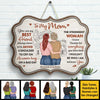 I Wouldn't Be Who I Am Without You - Gift For Mom, Personalized Shaped Wood Sign