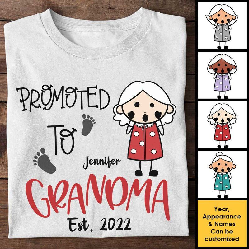 I'm Promoted To Grandma - Gift For Mom, Grandma - Personalized Unisex T-shirt, Hoodie