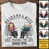 Husband & Wife Are Best Friends For Life - Personalized Unisex T-shirt, Hoodie, Sweatshirt - Gift For Couple, Husband Wife, Anniversary, Engagement, Wedding, Marriage Gift