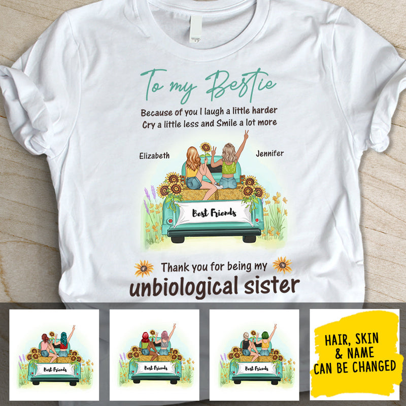 Cry A Little Less - Gift For Bestie,  Personalized Unisex T-Shirt