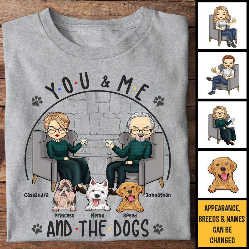 You, Me & Our Fur Babies - Personalized Unisex T-shirt, Hoodie, Sweatshirt - Gift For Couple, Husband Wife, Anniversary, Engagement, Wedding, Marriage Gift