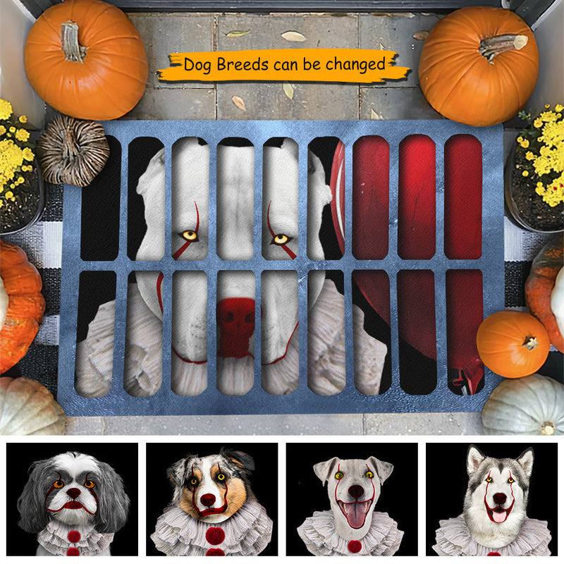 Halloween Scary Dog - Gift For Dog Lovers, Personalized Decorative Mat