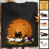 Enjoy The Halloween Night With Your Cats - Personalized Unisex T-Shirt