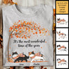 It's The Most Wonderful Time Of The Year - Gift For Cat Lovers - Personalized Unisex T-Shirt