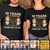 Many Years Down Forever To Go - Personalized Unisex T-Shirt, Hoodie, Sweatshirt - Gift For Couple, Husband Wife, Anniversary, Engagement, Wedding, Marriage Gift