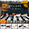 Halloween For Cats - Welcome To The Cat Family Crosswalk - Personalized Decorative Mat, Halloween Ideas.