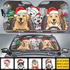 Santa Paws Is Coming To Town - Personalized Dog Auto Sun Shade