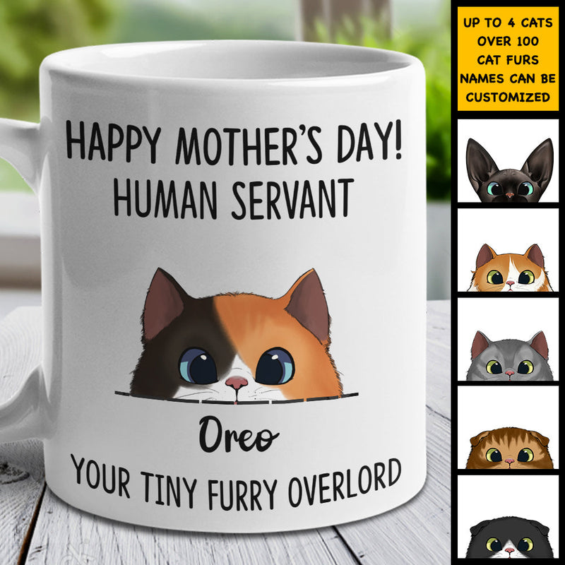 Your Tiny Furry Overlord Happy Mother's Day - Gift For Mother's Day - Personalized Mug