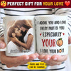 I Adore You And Love Every Part Of You - Upload Image, Gift For Couples - Personalized Mug