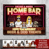 Hope You Brought Beer & Dog Treats - Gift For Couples, Husband Wife, Personalized Metal Sign