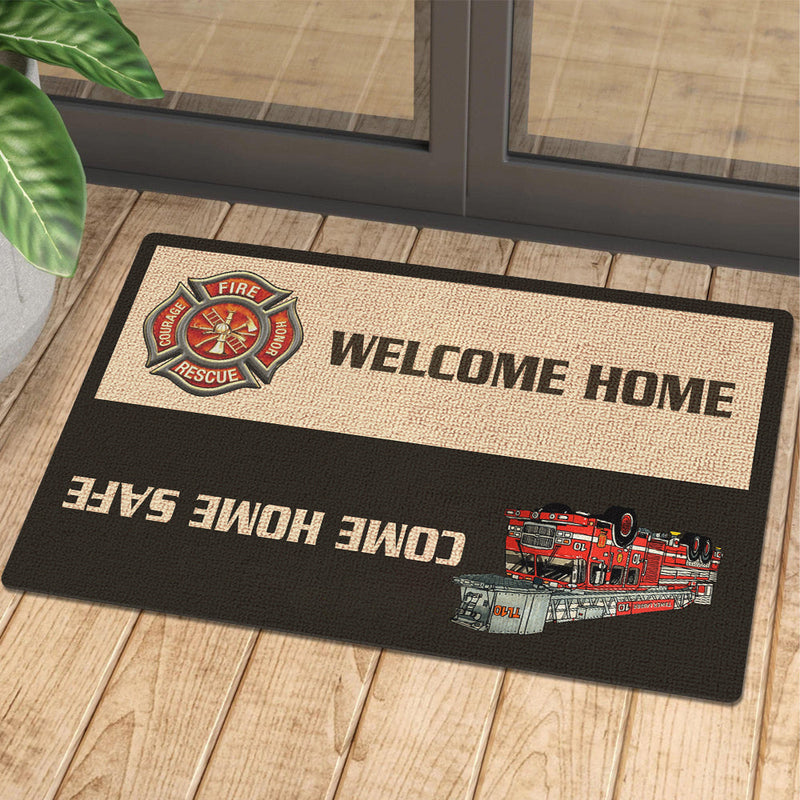 Come Home Safe - Funny Personalized Decorative Mat