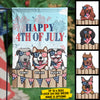 Happy Independence Day For Dog Lovers - 4th Of July Decoration - Personalized Dog Flag