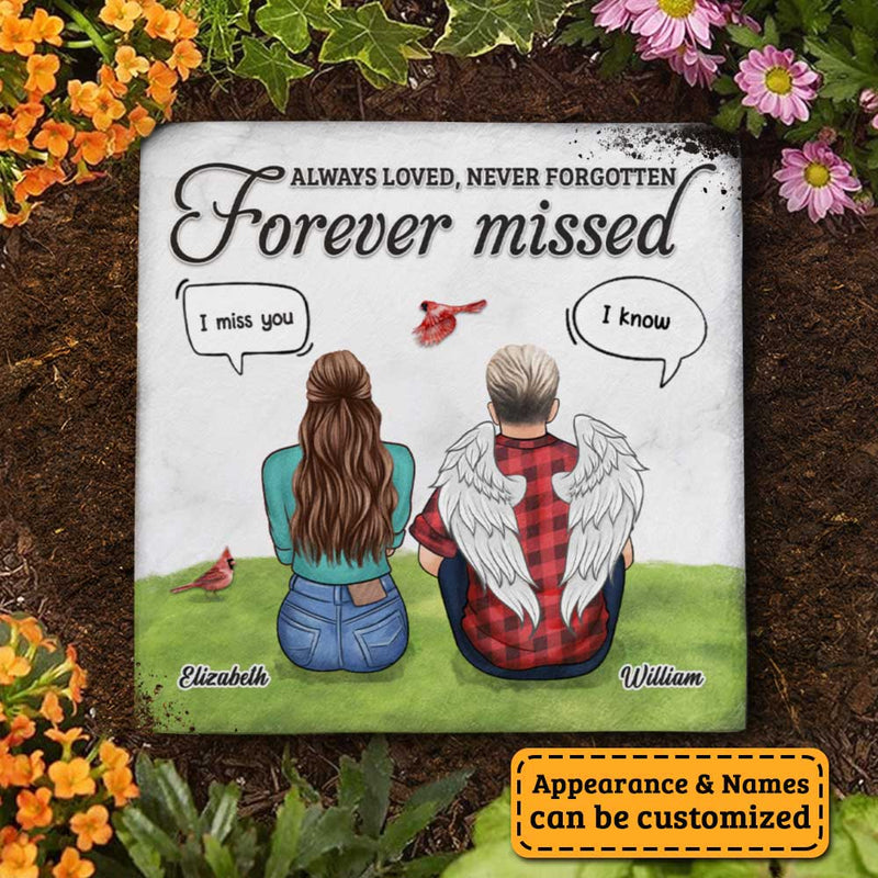 You're Forever Missed - Personalized Memorial Stone, Human Grave Marker - Memorial Gift, Sympathy Gift