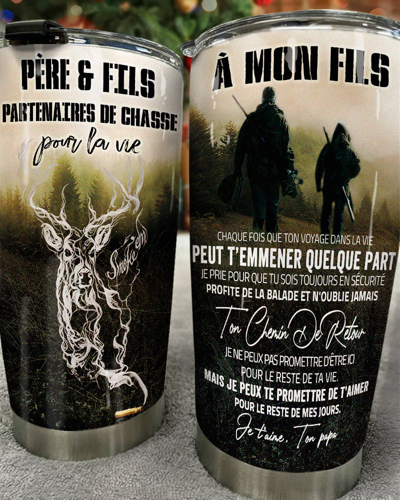Père Et Fils - Partenaires De Chasse Pour La Vie - Tumbler French