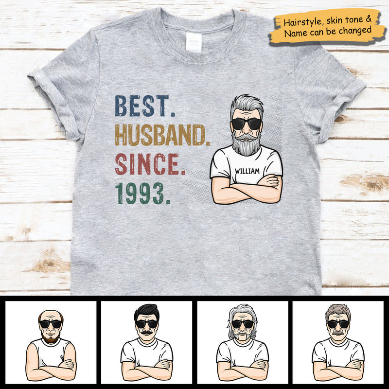 Best Husband Since - Personalized Unisex T-Shirt