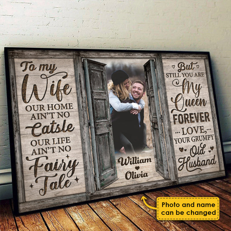 Still You Are My Queen Forever - Personalized Horizontal Poster - Upload Image, Gift For Couple