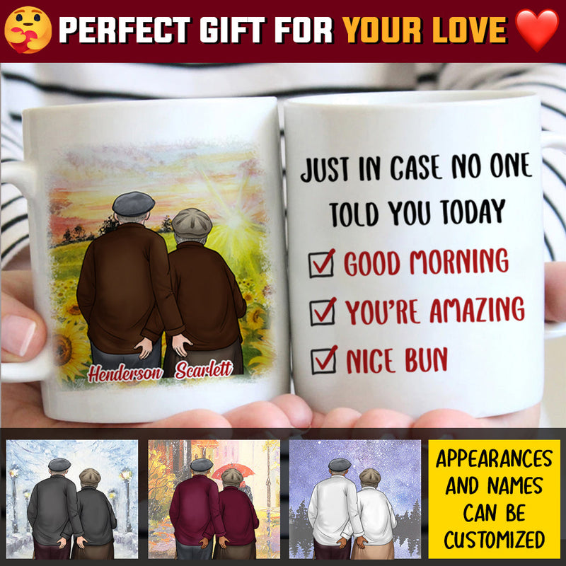 Good Morning You're Amazing Nice Bun - Gift For Couples, Personalized Mug