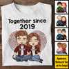 Together Since 2019 - Anniversary Gifts, Gift For Couples, Husband Wife, Personalized Unisex T-shirt, Hoodie