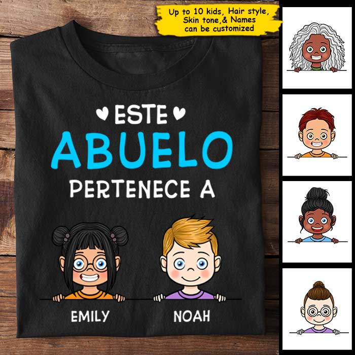 Este Abuelo Pertenece A - Personalized Unisex T-Shirt