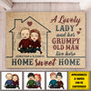 Sweet Home - Personalized Decorative Mat - Gift For Couples, Husband Wife