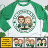 Be Careful! We're The Best Drinking Team - Gift For Couples, Husband Wife, Personalized St. Patrick's Day Unisex Raglan Shirt