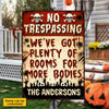 We've Got Plenty Of Rooms For More Bodies - Personalized Metal Sign, Halloween Ideas.