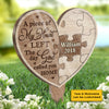 A Piece Of My Heart Left - Personalized Custom Acrylic Garden Stake