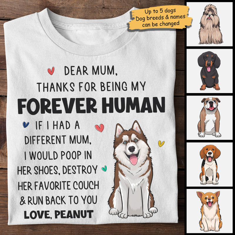 Dear Mum I Would Poop In Her Shoes - Mother's Day Gifts, Gift For Dog Mum, Personalized Unisex T-shirt, Hoodie