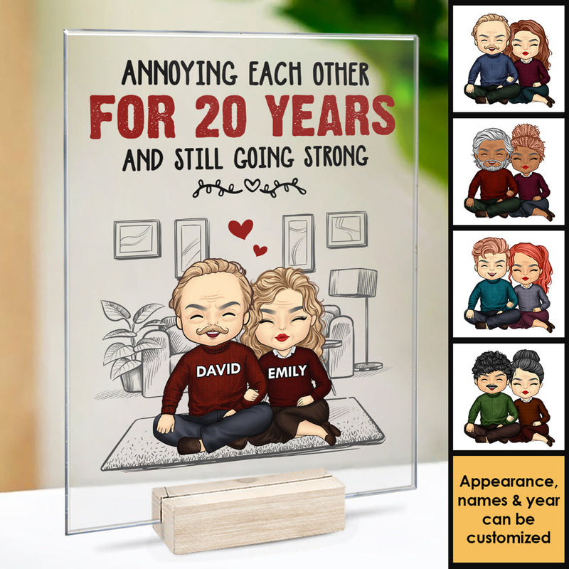 Annoying Each Other For Many Years - Gift For Couples, Husband Wife - Personalized Acrylic Plaque