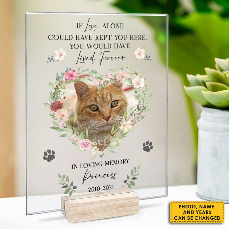 In Loving Memory, In Our Hearts Forever - Upload Image - Personalized Acrylic Plaque