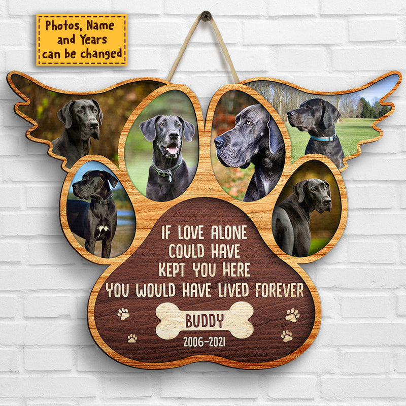 You Were My Favorite Hello And My Hardest Goodbye - Upload Image - Personalized Shaped Wood Sign