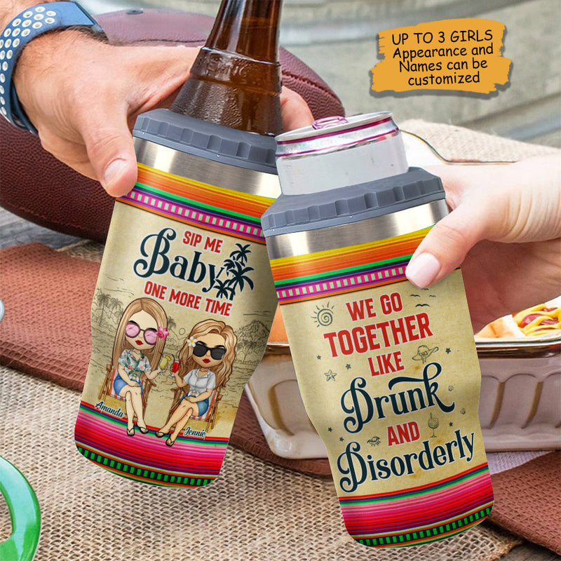 Sip Me Baby - Personalized Can Cooler - Gift For Bestie