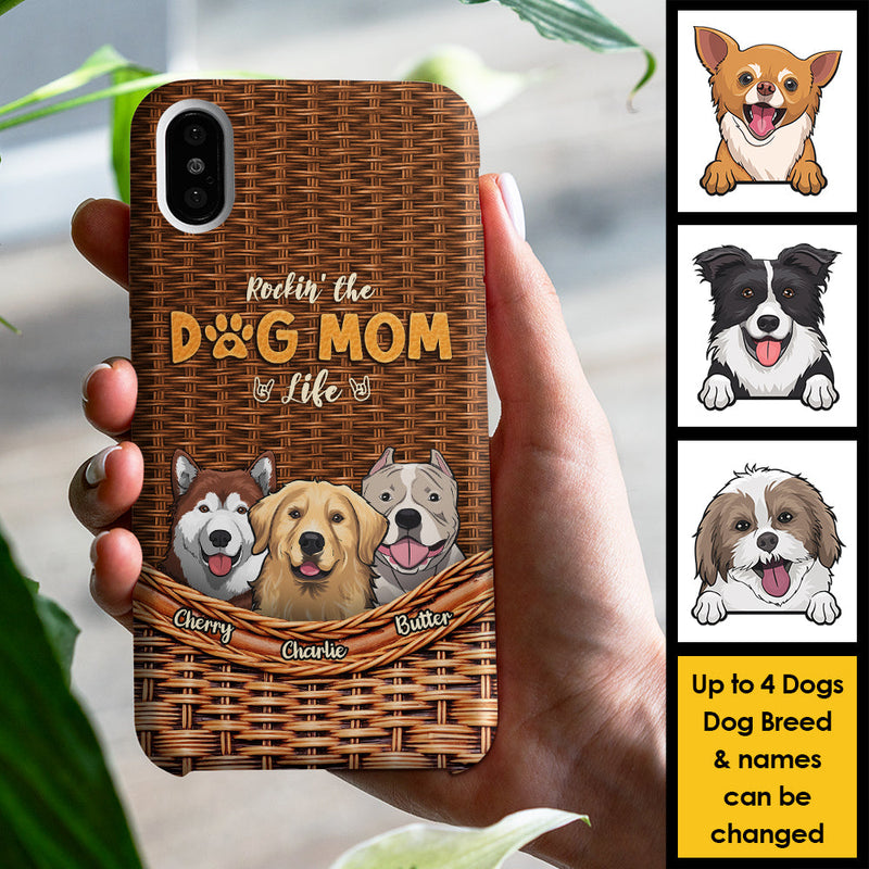 Living That Dog Mom Life - Gift For Dog Mom, Personalized Phone Case