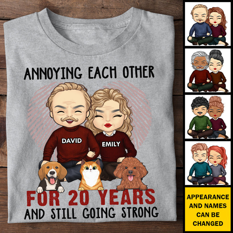 Annoying Each Other Still Going Strong - Anniversary Gifts, Gift For Couples, Husband Wife - Personalized Unisex T-shirt, Hoodie