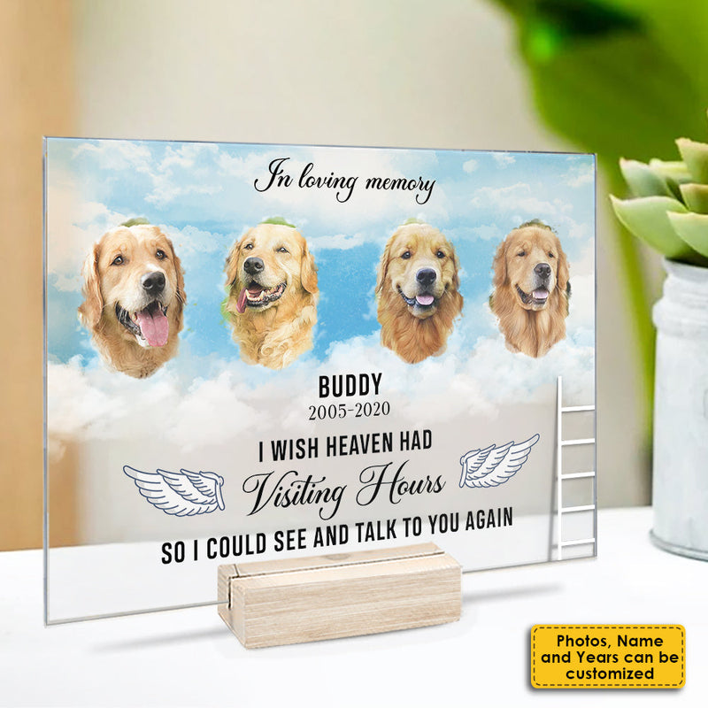 I Wish I Could See And Talk To You Again - Upload Image - Personalized Acrylic Plaque