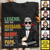 Legend Husband Daddy Grandpa  - Personalized Unisex T-Shirt