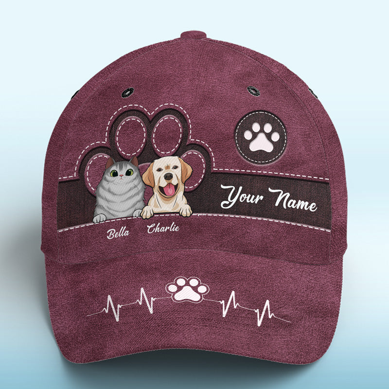 Keep Calm And Love Dogs Pink - Dog & Cat Personalized Custom Hat, All Over Print Classic Cap - New Arrival, Gift For Pet Owners, Pet Lovers