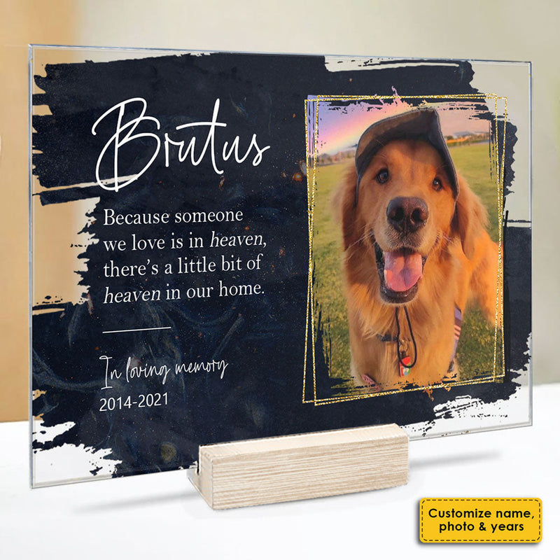 Fur Babies Forever In My Heart - Upload Image, Personalized Acrylic Plaque