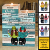 To My Bestie - You Make Me Smile A Little Brighter - Personalized Candle Holder